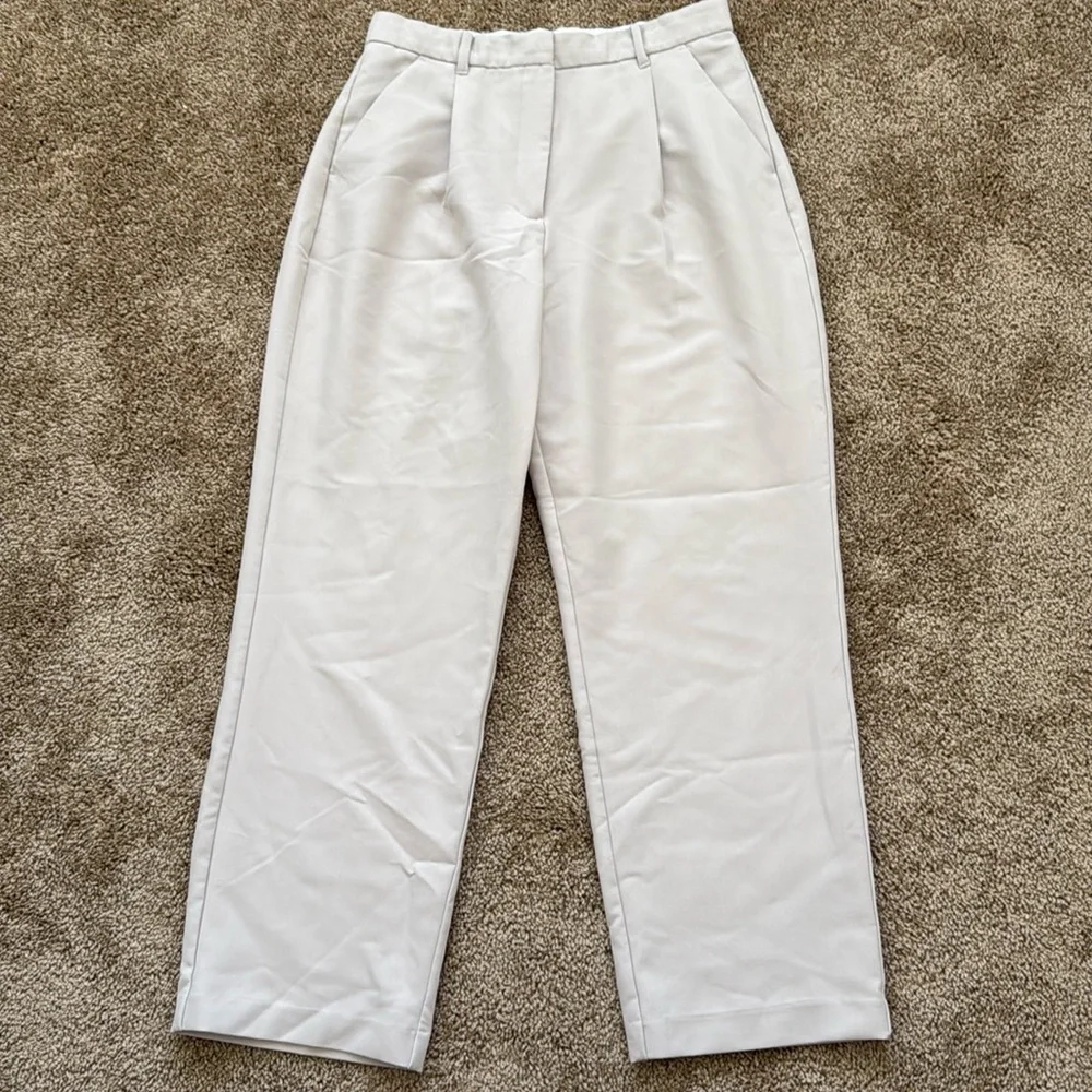 Abercrombie & Fitch Women's Cream Trousers - Picture 4 of 14